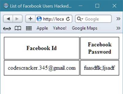 Facebook account and password list 2019